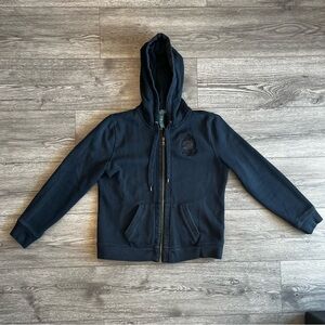 Lauren Ralph Lauren LRL Women’s Full Zip Hooded Jacket Black Petite Medium